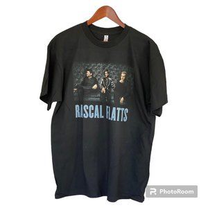 Rascal Flatts Rhythm & Roots Tour 2017 Graphic T-Shirt Black Unisex L